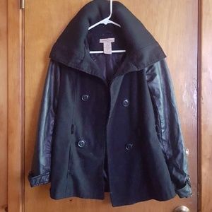 Paris Blues semi-leather jacket Medium size Black